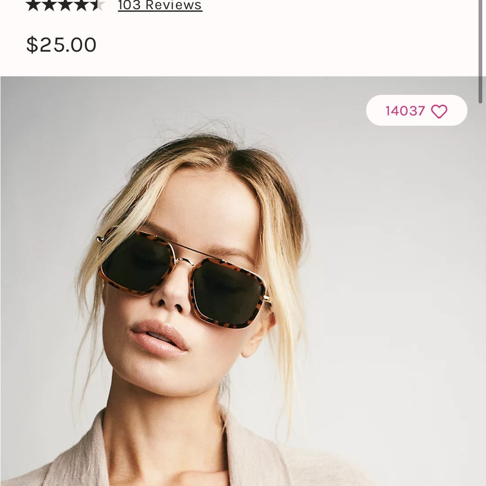Free People Luna Classic Aviator